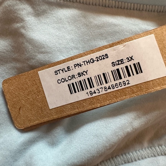 Skims 3 pairs Fits everybody cheeky thong in sky blue NWT - Picture 7 of 8